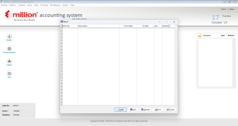 Batch - Million Software