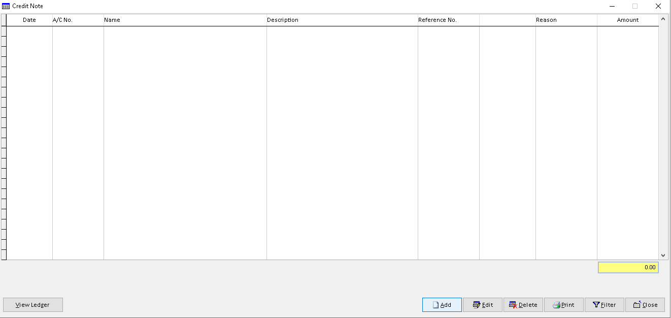 Debtor Credit Note | Million Software
