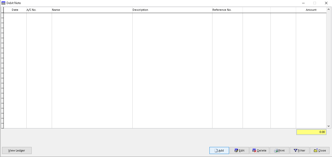 Debtor Debit Note | Million Software