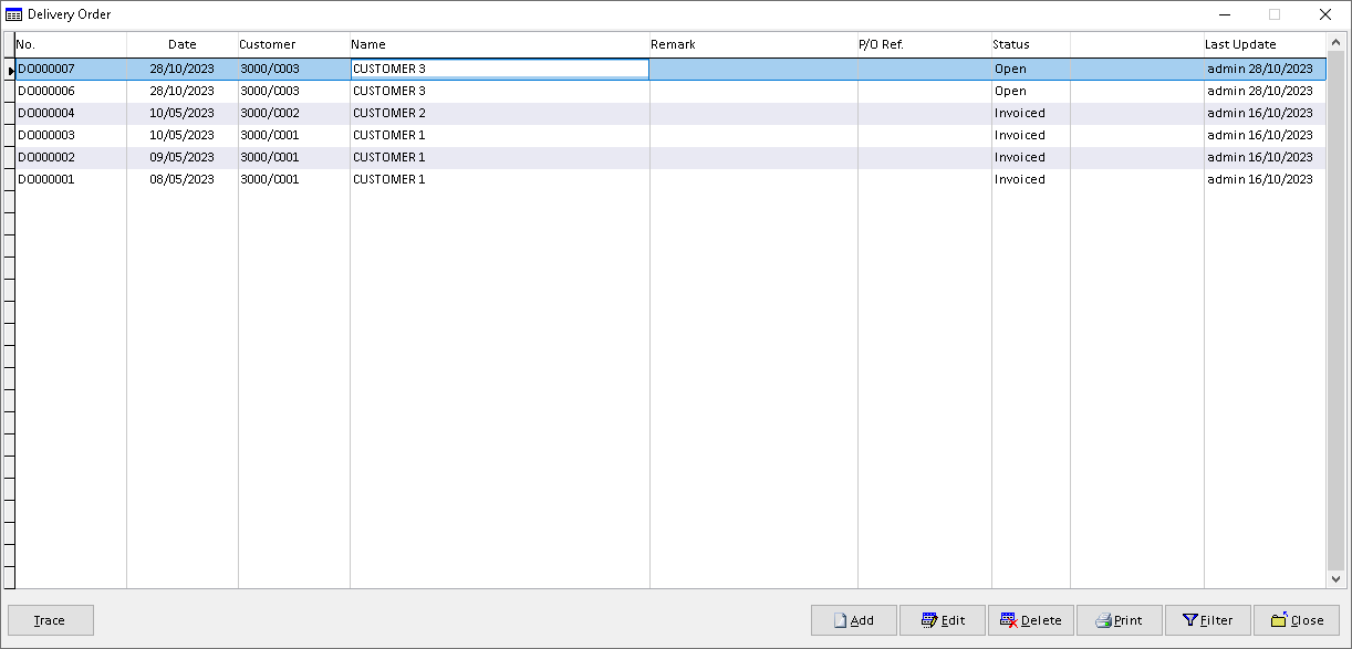 Delivery Order | Million Software