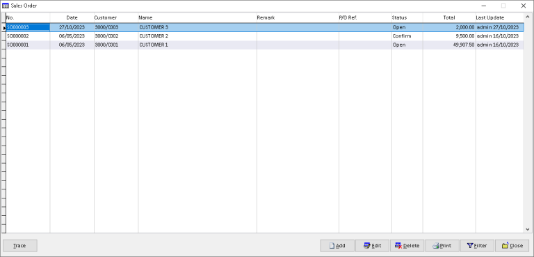 Sales Order | Million Software