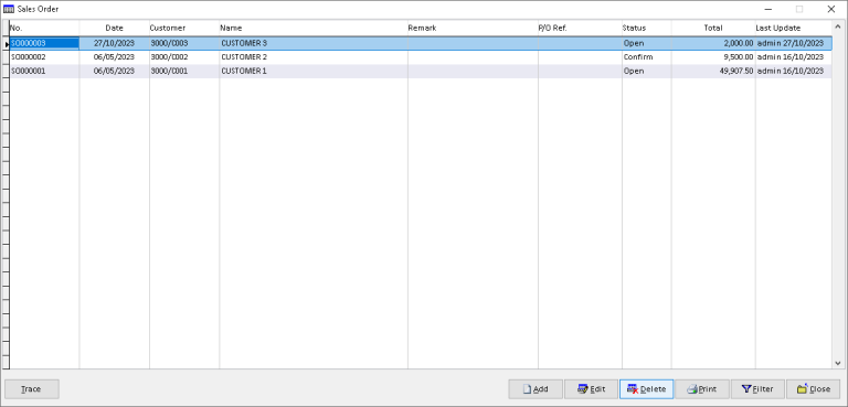Sales Order | Million Software