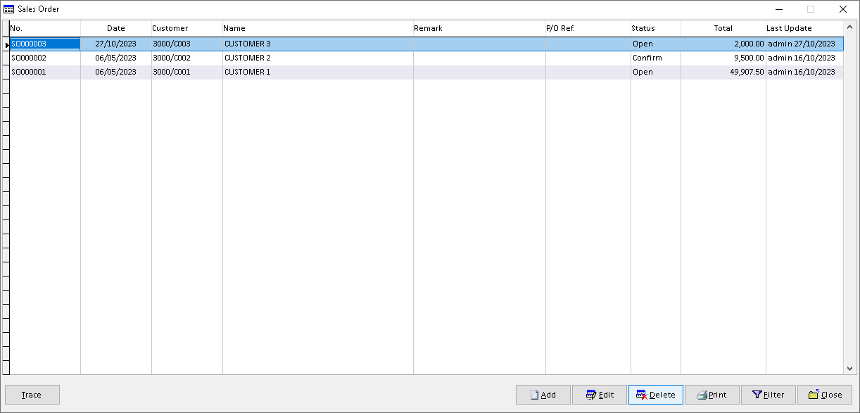Sales Order | Million Software